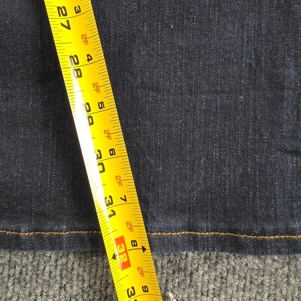 Levis 512 Perfectly Slimming Bootcut Jeans Dark Wash Indigo Womens 14M -W32 L32 - Picture 13 of 14